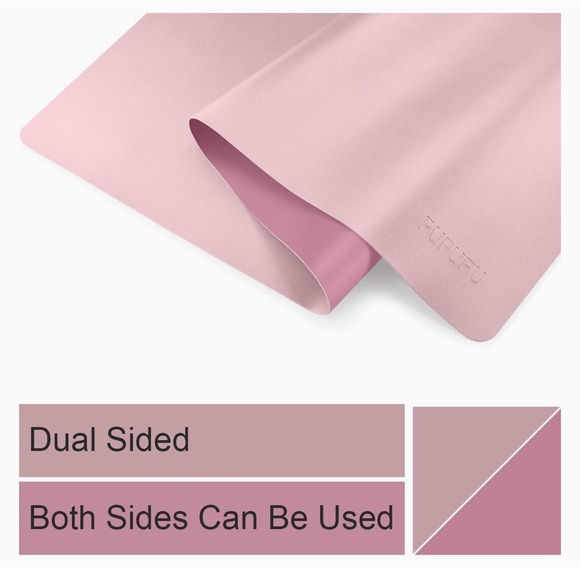 Light Pink/Purple Dual Sided X Large Leather Desk Pad New in Box - Picture 2 of 6
